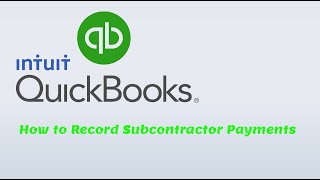 Quickbooks Online  How To Record CIS Subcontractor Payments [upl. by Kryska]