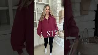 Walmart Viral Henley Pullover Cozy Sweatshirt Trend Alert shorts walmartfashion fallfashion [upl. by Formica]