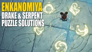 Genshin Impact Enkanomiya Drake amp Serpent trial puzzle solutions [upl. by Ynaffyt]