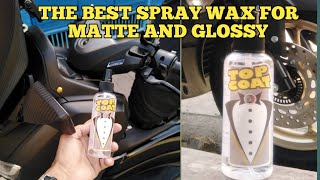 TOP COAT SPRAY WAX FOR MATTE AND GLOSSY [upl. by Mohr]