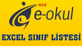 EOkul Excel Sınıf Listesi Alma  Oluşturma [upl. by Aihpled31]