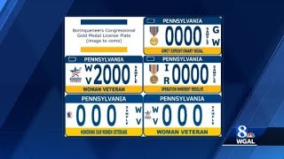 Pennsylvania offers new license plates to honor veterans [upl. by Ellehsyt]