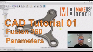 CAD Tutorial 01 Fusion 360 Parameters [upl. by Yoc]