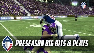 BACKBREAKER BIG HITS AND PLAYS 1  AAF FOOTBALL LEAGUE PRESEASON HIGHLIGHTS [upl. by Aloisia]