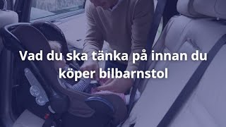 Bilbarnstol bäst i test 2024 Köpguide [upl. by Auqinehs]