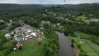 Quechee Balloon Festival 2023  Sunday Evening Ascension Timelapse [upl. by Sparks]