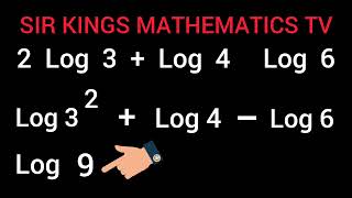 NUMBER 3 LAW OF LOGARITHM EXAMPLE 2 [upl. by Emilia]