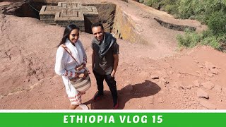 Ethiopia Vlog 15 Lalibela this is all made from 1 Rock St George  Amena and Elias [upl. by Essyle]