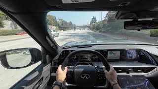 2025 INFINITI QX80 Autograph  POV Driving First Impressions  GLENDALE INFINITI [upl. by Feliza]