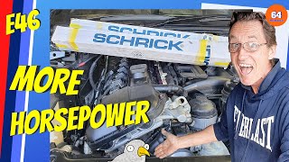 E46 BMW PROJECT  CAMSHAFT UPGRADE INSTALLING SCHRICK CAMSHAFTS ON MY E46 325CI [upl. by Norad]