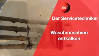 Waschmaschine entkalken Hausmittel gegen Profireiniger Test [upl. by Ailel539]