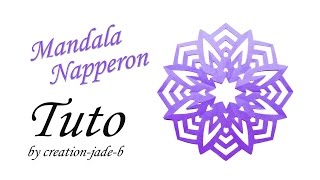 Tuto Décoration Papier  Napperon  Mandala [upl. by Cletus]