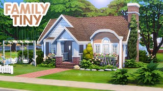 Family Tiny House 👨‍👩‍👧‍👧  The Sims 4 Speed Build [upl. by Anirok]