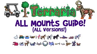 ALL Terraria Mounts Guide for 14 Journeys End AND older versions 13 124 stats amp how to get [upl. by Huntingdon]