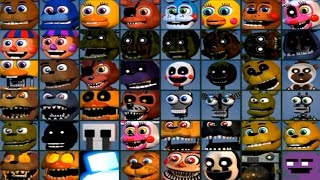 Five Nights at Freddys WORLD All 48 Characters Unlocked All Animatronics [upl. by Clim]