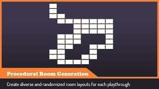 2D Procedural Room Generation  Unity Asset Store [upl. by Yregerg]