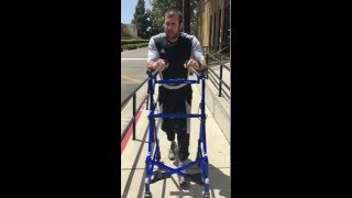 Tim  Day 16  Walking up and down wheelchair ramp [upl. by Lozar618]