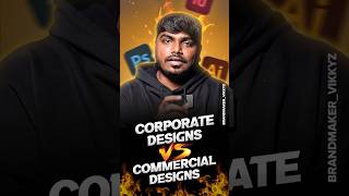 Corporate Design VS Commercial Design 🎨🖌️ corporatedesign commercialdesign brandmakervikkyz [upl. by Pros109]