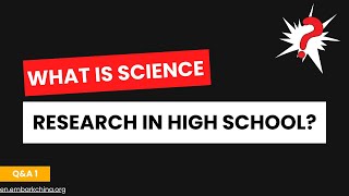 What is science research in high school [upl. by Groome855]