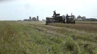 Old Oliver Combine at edgar steam engine show [upl. by Shinberg88]