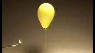 Demo of igniting a Hydrogen filled balloon [upl. by Obla944]