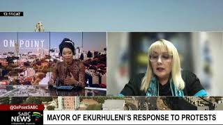 Mayor of Ekurhuleni Tania Campbell responds to protests in Tembisa [upl. by Ros]