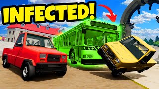 Zombie Infection Car Hide and Seek with Buses amp Tiny Cars BeamNG Drive Mods [upl. by Allanson]