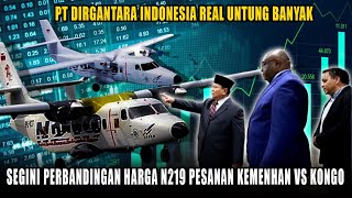 PT DI Untung Banyak Inilah Perbandingan Harga N219 Pesanan Kemenhan VS Kongo [upl. by Yejus950]