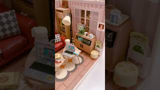 Rolife Cozy Living Lounge rolife miniature toys unboxing miniaturefood cuteaesthetic minitoys [upl. by Ingeberg]