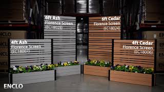 Learn About ENCLOs Florence Privacy Screens with Planter Boxes 4variations I ENCLO Screens [upl. by Fisch]