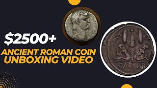 2500 Coin Auction Win  Ancient Roman Denarius Unboxing includes a Julius Caesar [upl. by Riabuz54]