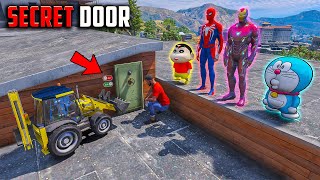 Franklin amp Shinchan😂 Found Secret Bunker Inside Franklins Terrace😨in GTA 5 in Telugu gta5 [upl. by Houghton]