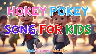 Hokey Pokey Song For Kids  Action Song With Lyrics  4K [upl. by Cordalia193]