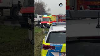 Unfall in Siegelsum  Auto im Graben ostfriesland unfall [upl. by Zuckerman]