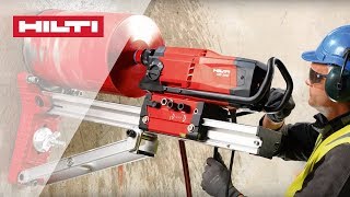 HOW TO use Hilti DD 200 diamond coring tool for rigbased drilling [upl. by Hareehat]