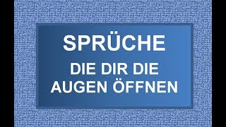 30 schöne Sprüche die dir die Augen öffnen [upl. by Naimad971]