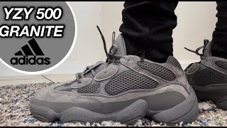 YEEZY 500 GRANITE On FeetReview [upl. by Aciemaj]