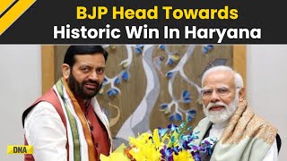 Haryana Election Results Update BJP Heads Toward A Historic Win In Haryana Congress Trails Behind [upl. by Rochette820]