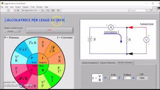 Calcolatrice Legge di Ohm con LabVIEW [upl. by Neela]