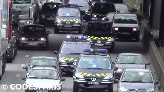 Gendarmerie  Peloton descorte BDF  Motorcade of French Gendarmes [upl. by Issac245]