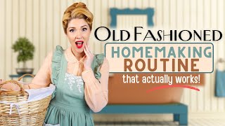 🔑Unlock the Secrets of Vintage Homemakers with an Old Fashioned Daily Cleaning Routine✨ [upl. by Son805]