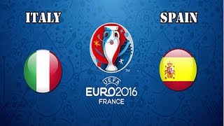 Italy vs Spain 20  Promo  EURO 2016 [upl. by Eibrad]