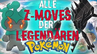 Alle ZAttacken Der Legendären Pokemon   Marshadow  Pokemon Sonne amp Pokemon Mond  Z Moves [upl. by Wilburn]