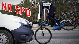 How To Lift A Heavy Bike From The Ground WITHOUT SPD Pedals 1st Step To Bunny Hop Trick [upl. by Yearwood]