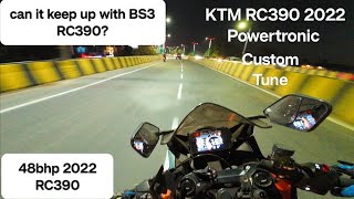 KTM RC 390 2022 Powertronic ECU Custom tuned Map amp RC390 BS3 ECU Fashed  Evening Snack Ride  👊🏻 [upl. by Aniale]