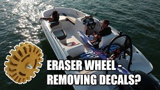 Eraser Wheel vs Fiberglass  Decal Removal [upl. by Lombard]