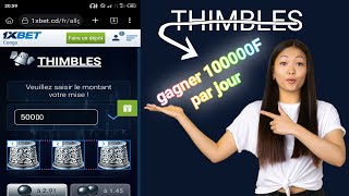 comment gagner de largent avec le jeu thimbles 1xgame [upl. by Risay707]