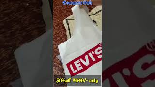 Levis Brand logo printed pure cotton Tshirt under 649 viralvideo viralshorts menswear [upl. by Ikim749]