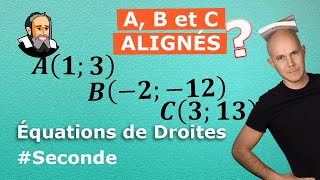 Démontrer que 3 POINTS sont ALIGNÉS  Exercice Corrigé  Seconde [upl. by Llemar956]