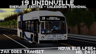 ROBLOX Caledonia Transit  19 Unionville  2432 [upl. by Gerdy]